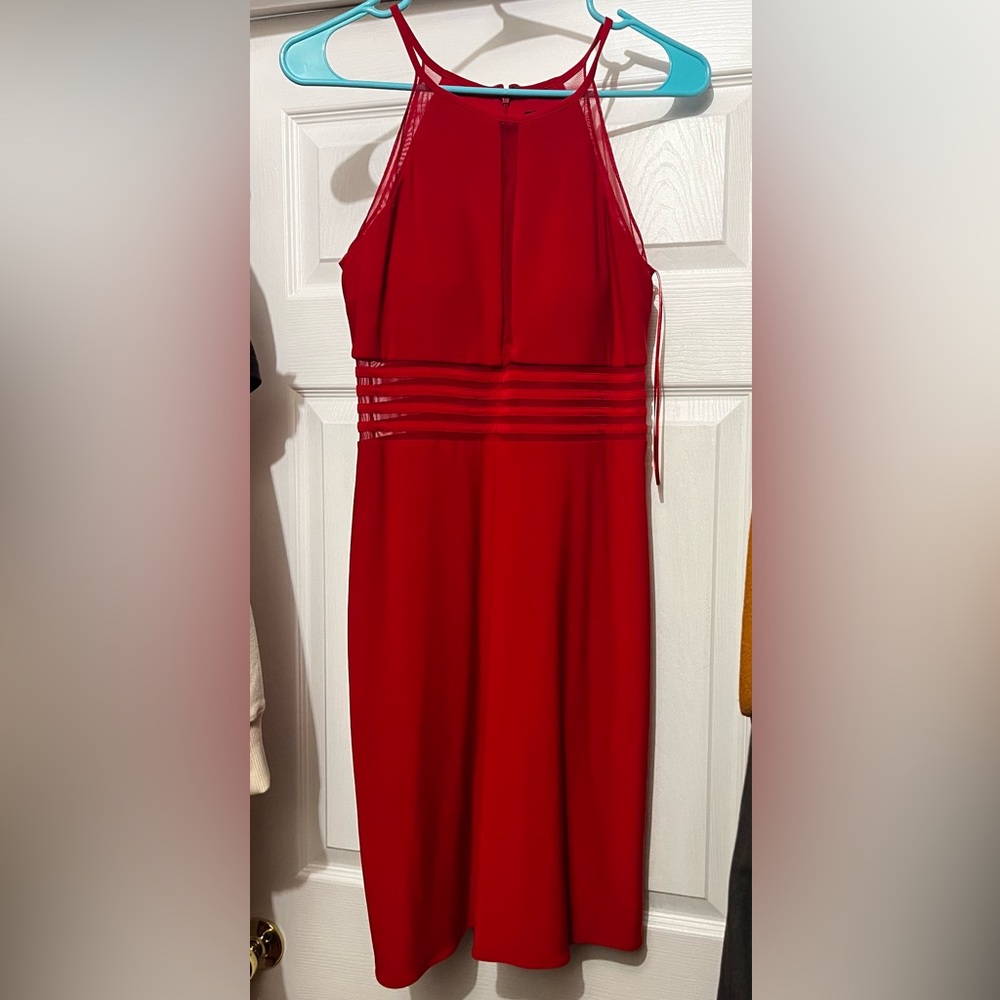 Dress Barn Vibrant Red Mini Dress